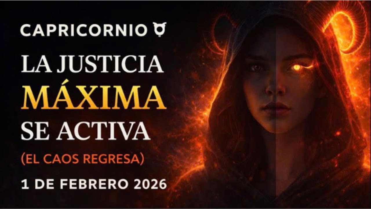 CAPRICORNIO ♑—LA JUSTICIA MÁXIMA SE ACTIVA EL CAOS VUELVE PARA QUIEN TE DAÑÓ  1 DE FEBRERO 2026 🔮