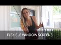 Installing flexible window screens with flexscreen