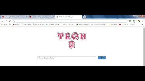 how to change google logo to my name permanently in google chrome