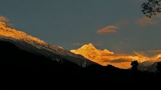 Best Sunrise at Kanchenjungha Range ↑ Tingvong Village, Upper Dzongu, North Sikkim ↑ Dzongu Trip - 3