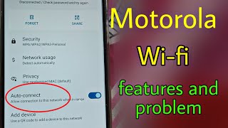 wi-fi network features and problem / motorola wi-fi network setting screenshot 1