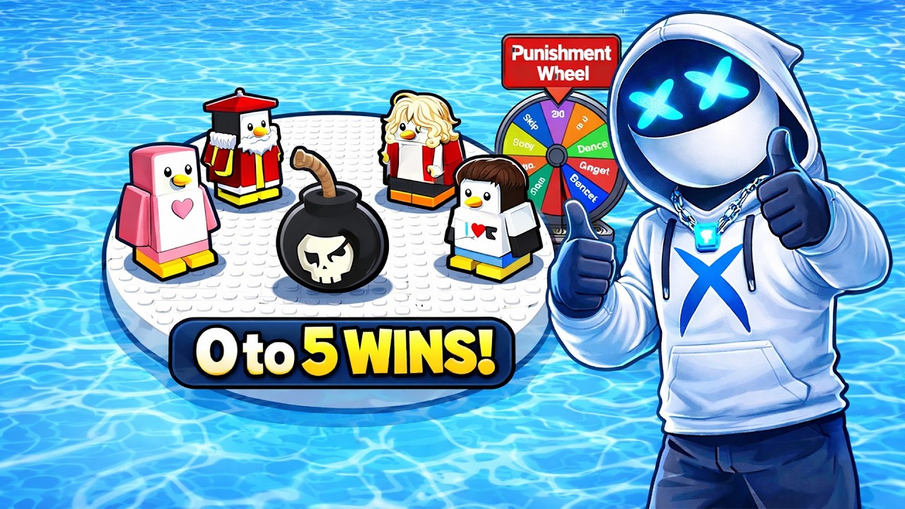 0 to 5 WINS in Roblox Knockout… but the Punishment Wheel Decides