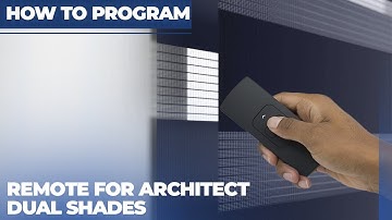 How to Program the Remote for Architect Dual Shades | SelectBlinds.com