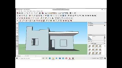 #sketchup 3bhk house plan