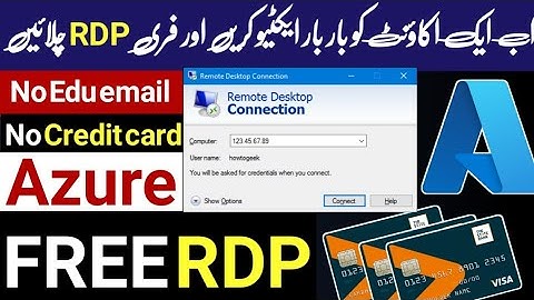 How to create azure rdp | free rdp l how to create azure free account l azure virtual machine 2023