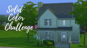 Solid Color Build Challenge | The Sims 4 Speed Build |