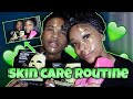 THE SECRET TO GLOWING SKIN! | COUPLES SKIN ROUTINE