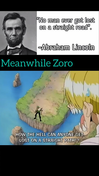 Zoro lost on a straight path meme #onepiece#zoro#animememe#animeme#onepiecememes#sanji#strawhats