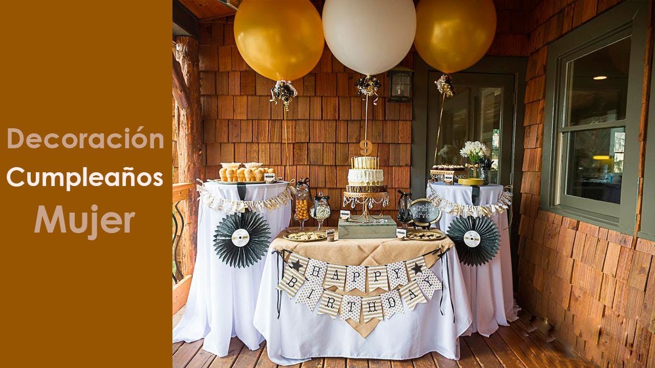 Ideas para decorar cumpleaños de 40 mujer