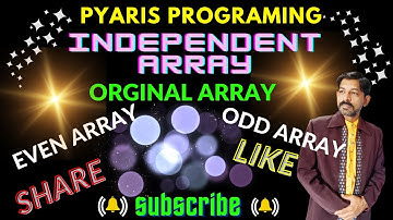 Java Independent Array | Store Even and Odd numbers in 2 different array from original array