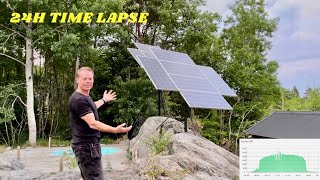 Time Lapse Of My Diy Budget Solar Tracker System,