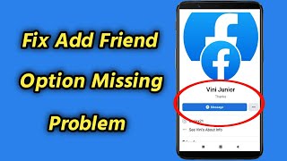Fix Facebook Add Friend Option Missing Problem | Fix Send Request Option not Showing screenshot 1