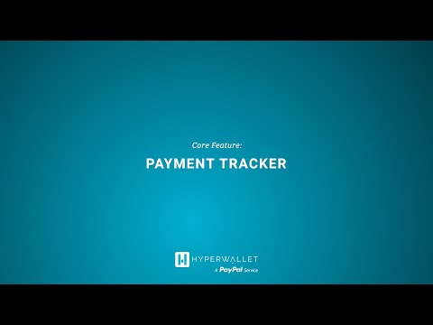 Payment Tracker Walkthrough from Hyperwallet, a PayPal Service