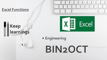 Excel BIN2OCT Function