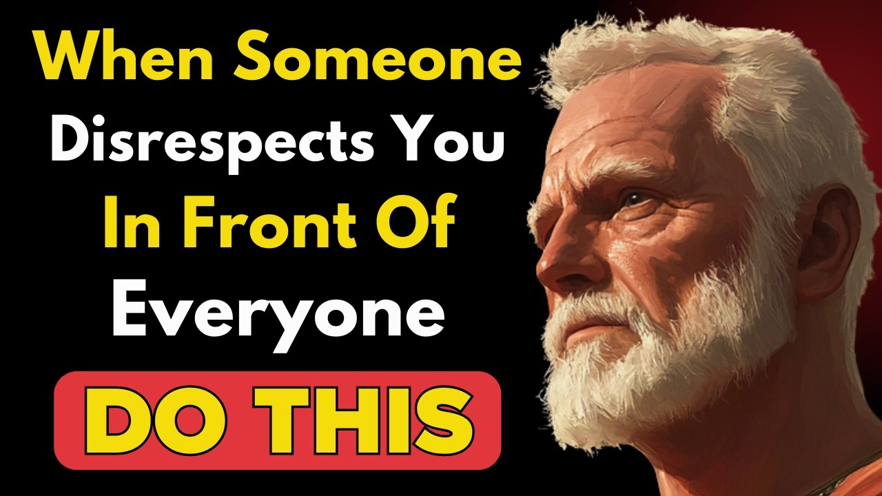 What to Do When Someone Disrespects You — Without Confrontation | Stoicism