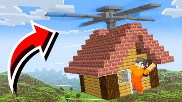 How To Built A Working HELICOPTER HOUSE in Minecraft