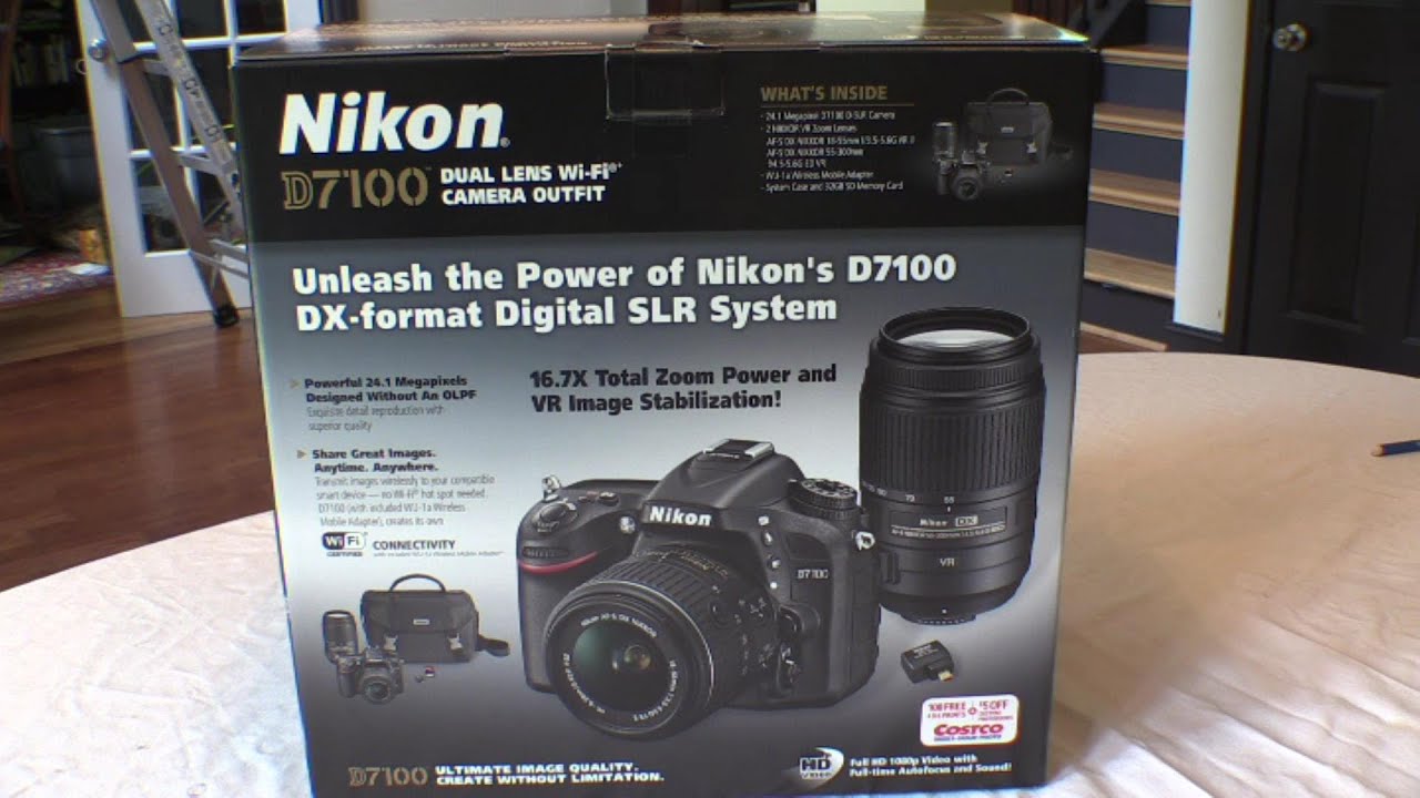 Camera Costco Dslr Camera Deals nikon d7100 unboxing costcos camera mutli lens outfit youtube outfit