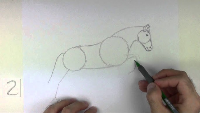 How to Draw a Unicorn (or Horse rearing) - YouTube