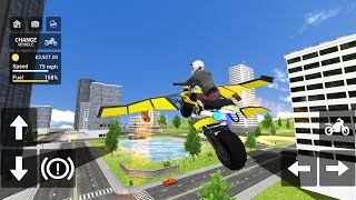 Flying Motorbike Simulator - Gameplay Android, iOS screenshot 5
