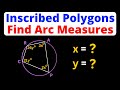 Find Inscribed Angles Using a System of Equations | Polygons | Eat Pi