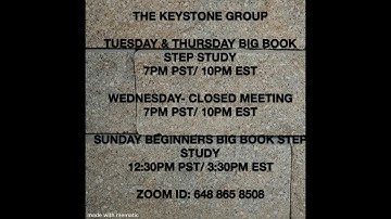 Talk 2 0f 4 step study workshop on Step 11 Moving Past the Thinking mind and it