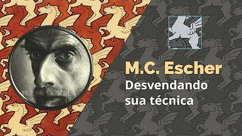 Qual a técnica usada por Escher Para ele conseguiu criar uma ilusão de tridimensionalidade em uma superfície bidimensional?
