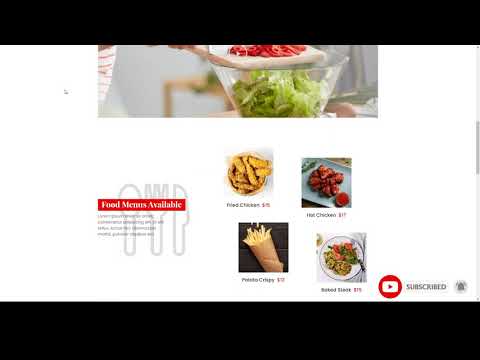 Fast Food Web Template