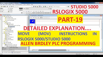 MOVE (MOV) in RSLOGIX 5000/LOGIX DESIGNER Software (P2) PART-19 #ALLENBRADLEY #PLC