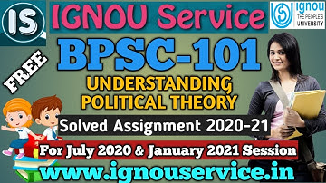 BPSC-101 Solved Assignment||English Medium||2020-21||For July 2020 & January 2021 Session
