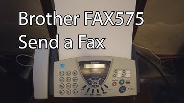 How to Send a Fax with Brother FAX575 (Updated)