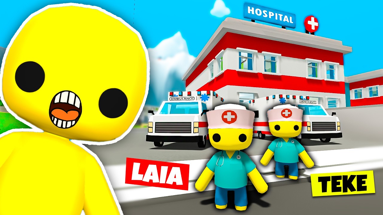 24 HORAS siendo MÉDICOS 🚑🚨! (desastre) - Wobbly Life #24