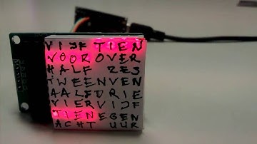 8x8 LED word clock in dutch