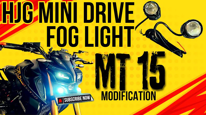 HJG Mini Drive | Fog Light | MT 15 Modification | DRL Blinker Installation 👌🔥