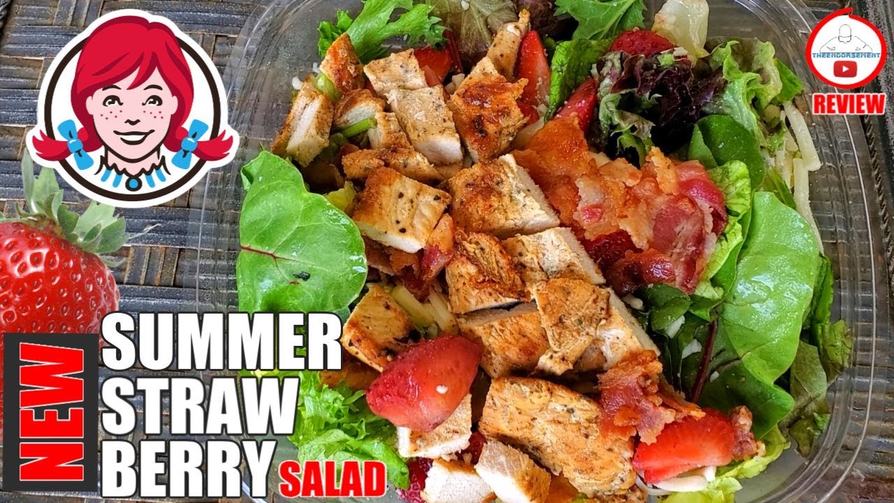 Wendy's® SUMMER STRAWBERRY SALAD REVIEW! ⛱️🍓🥗 YouTube