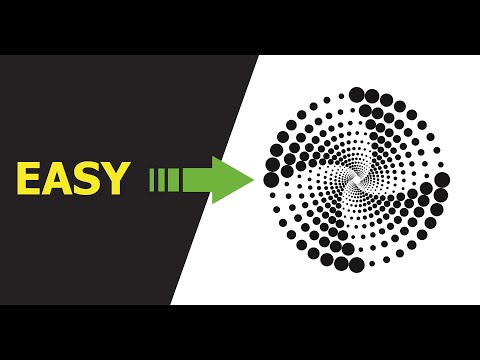 How to Create Dotted Spiral Vortex | Adobe Illustrator Tutorial by Suzan Ali  l