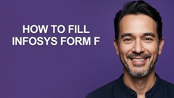 How to Fill Infosys Form F - KevinHowTo