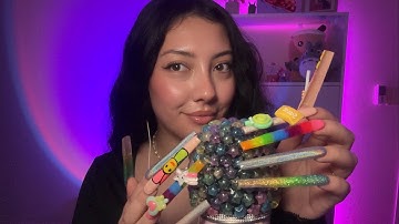 ASMR with XXL Nails 🎀 Repeating my intro, mic scratching, WIG on the mic! Rhia’s custom video