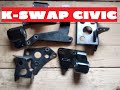 K-swap Honda Civic для начинающих.Подушки для свапа к-серии.