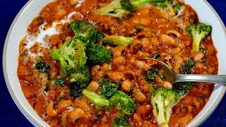 BEANS COOKED LIKE THIS TASTE SO YUMMY! MASALA LOBIA RECIPE | BLACK EYED PEAS RECIPE