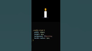 "Create Realistic Candle Animation Using HTML & CSS! 🕯️" #coding #python #html