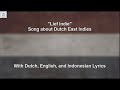 Ach lief Indië  - Song about Dutch East Indies - WIth Lyrics