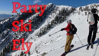 Skiing the Basin | Ely Party Ski Season