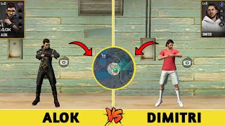 ALOK VS DIMITRI IN ZONE TEST FREE FIRE - GARENA FREE FIRE..