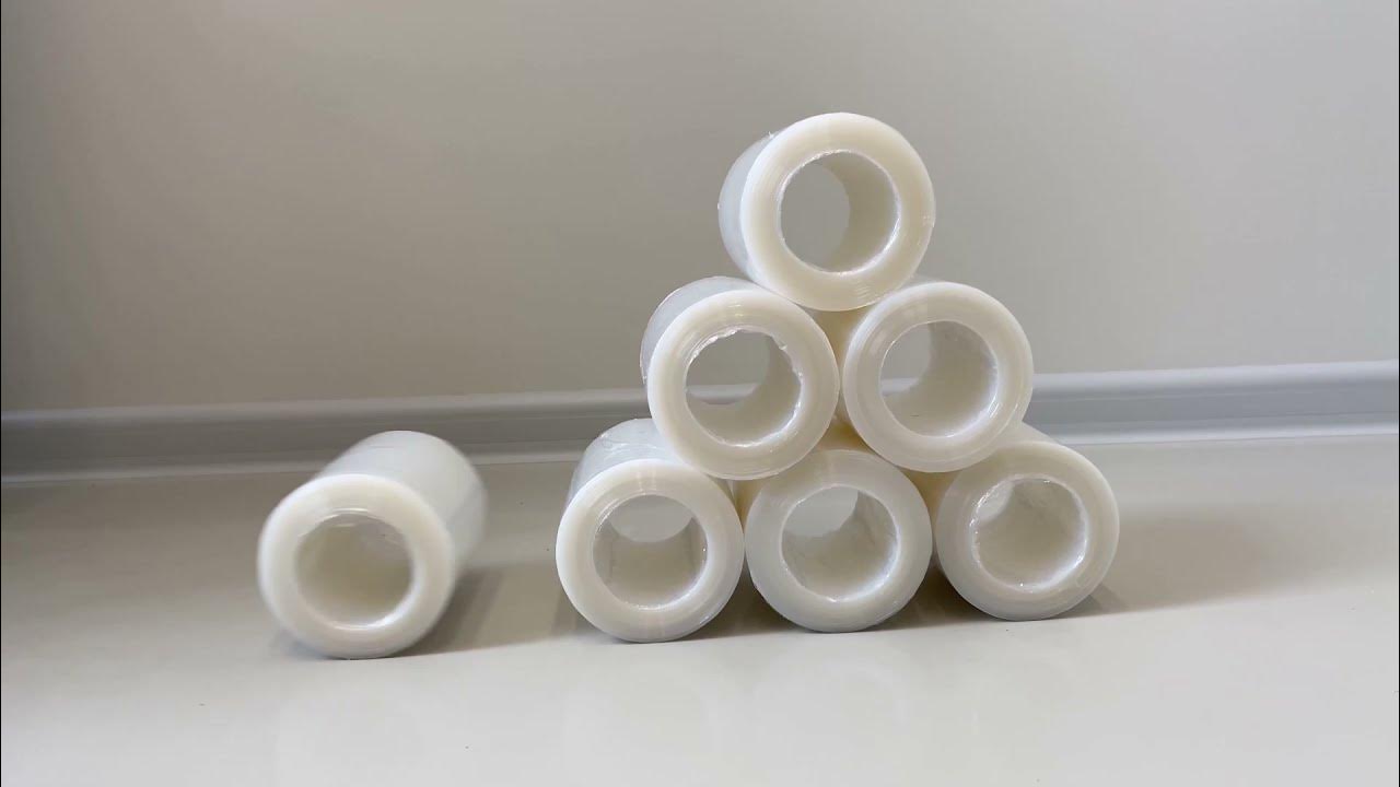 PSF Coreless 250 stretch film mini rolls production YouTube