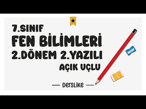 7. Sınıf Fen Bilimleri 2.Dönem 2.Yazılı Soruları #2024