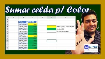 Sumar Celdas por Color en Excel Paso a Paso
