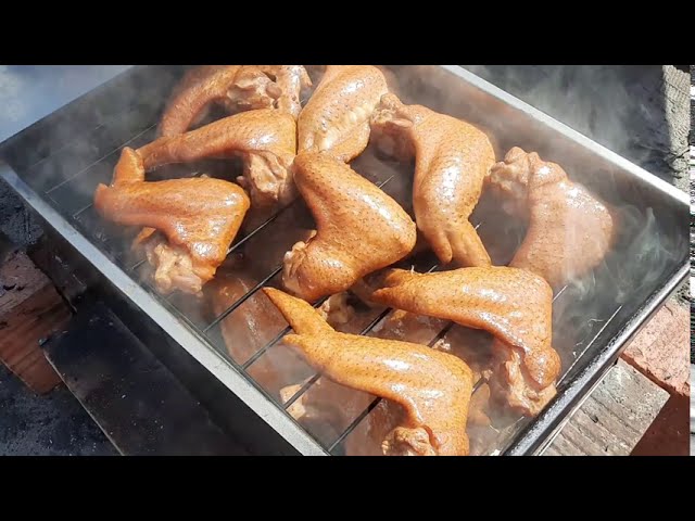 Куриные крылышки горячего копчения в домашних условиях