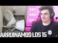 rompimos los baños en la fiesta...