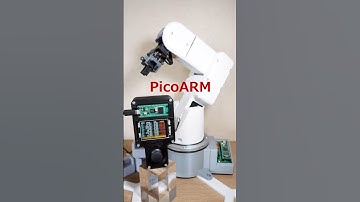 [DIY] 6-DoF arm robot *PicoARM* with Raspberry Pi Pico W, communicated via micro-ROS/ROS 2 #Shorts