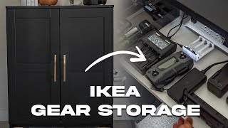 DIY Ikea Camera Gear Storage & Charging Station